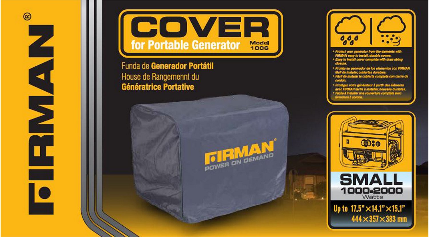 Firman Portable Small Generator Cover                                                                                            - view number 2