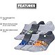 adidas Youth Superlite Badge of Sport No Show Socks 6 Pack                                                                       - view number 8