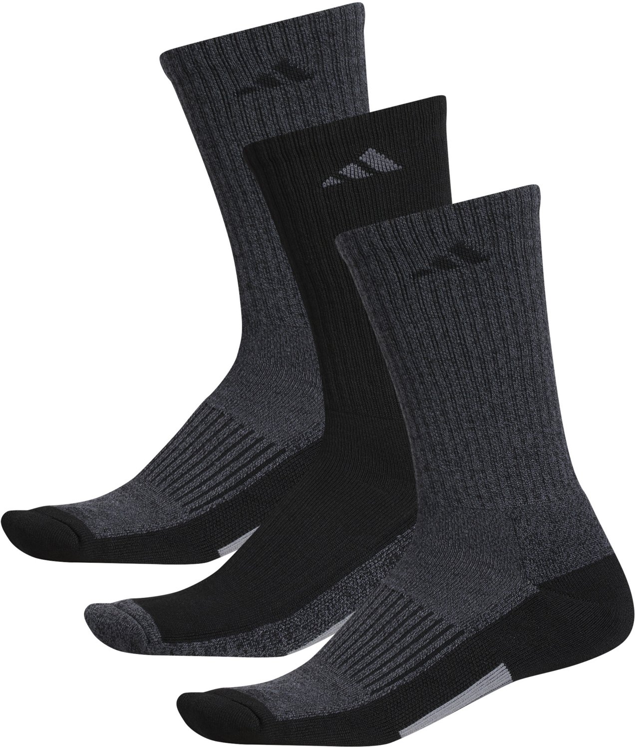 adidas Men’s Cushioned Climalite X Crew Socks 3 Pack                                                                           - view number 2