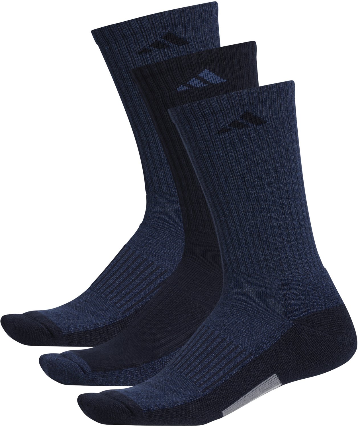 adidas Men’s Cushioned Climalite X Crew Socks 3 Pack Academy