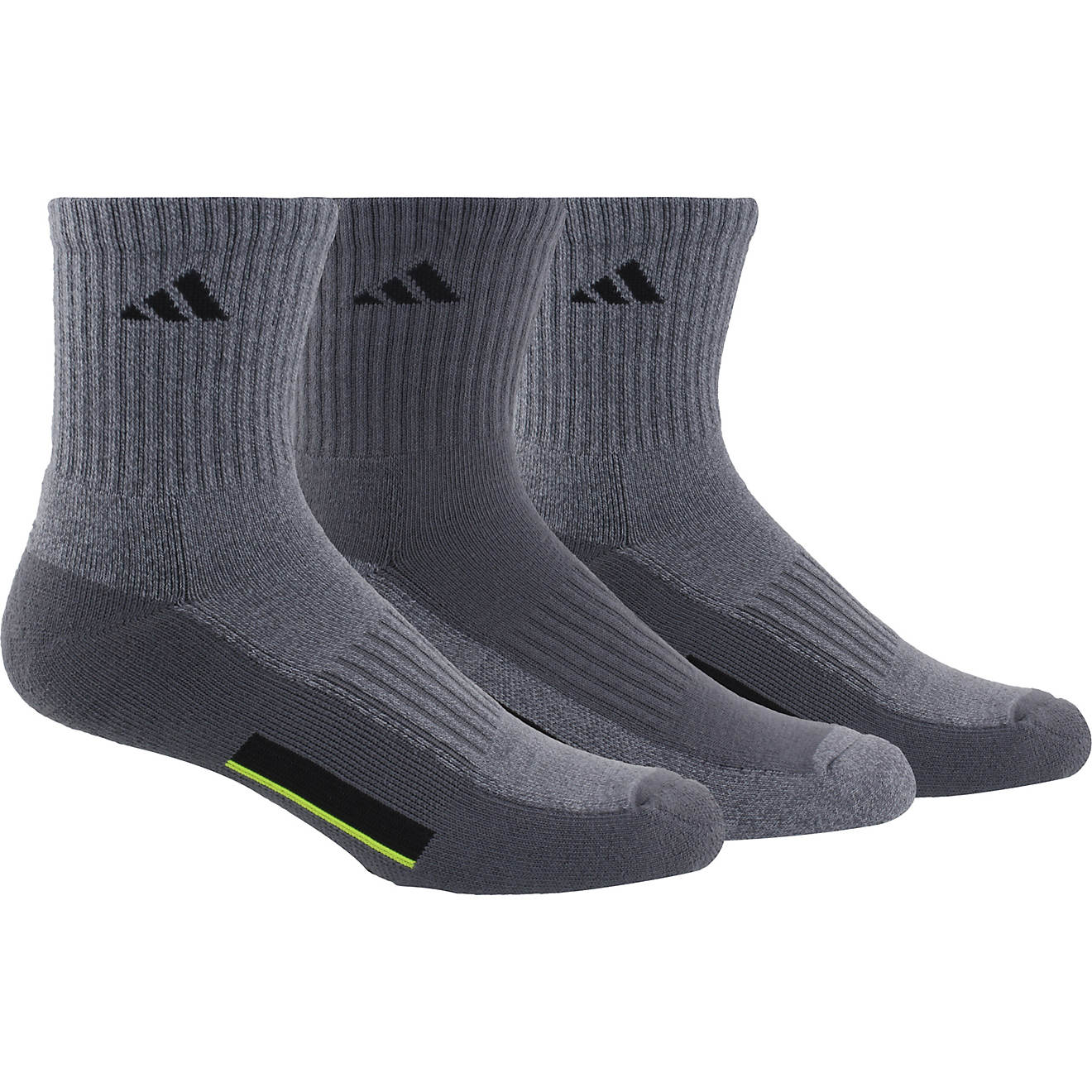 adidas Men’s Cushioned Climalite X Mid-Crew Socks 3 Pack                                                                       - view number 1
