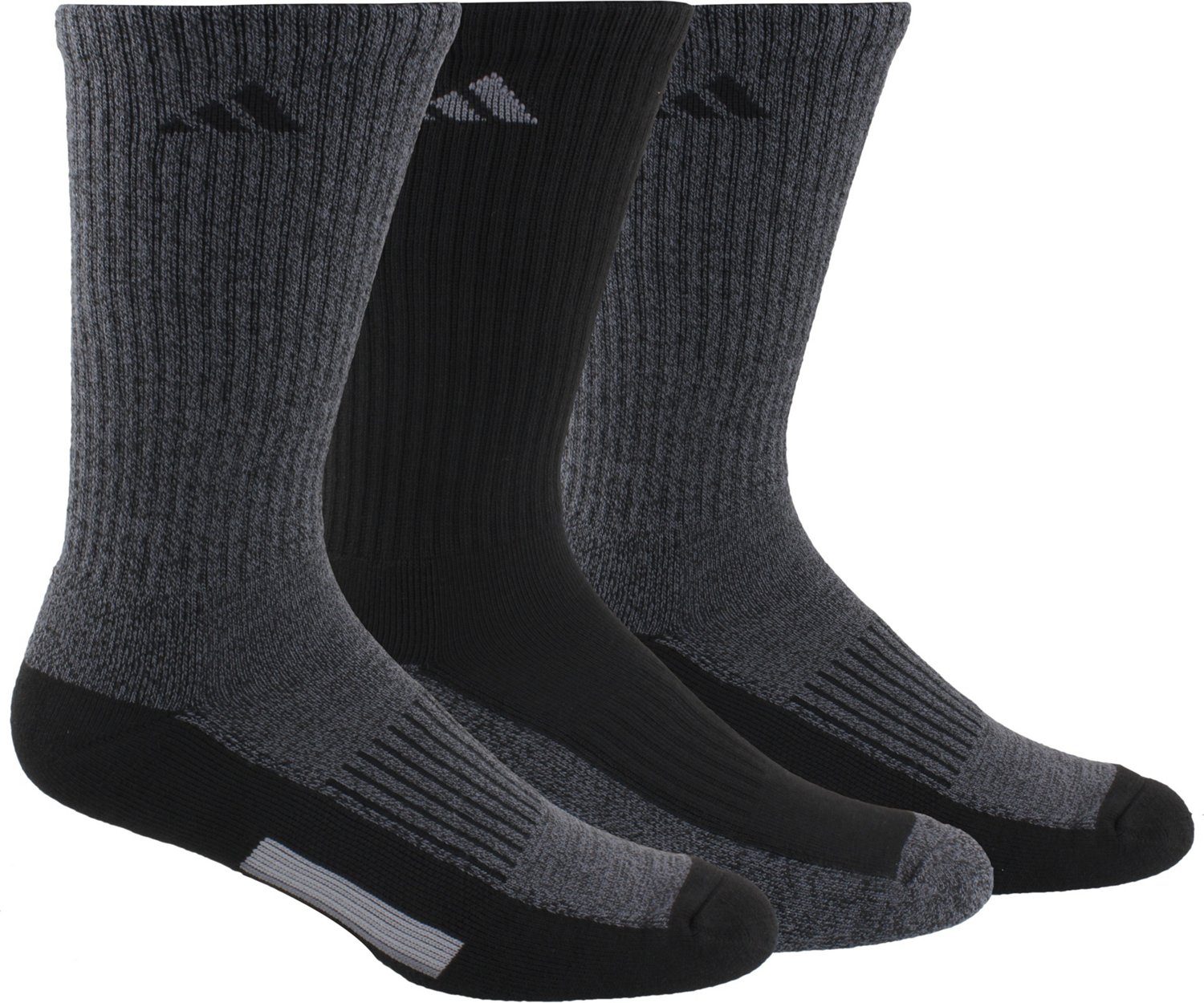 adidas Men’s Cushioned Climalite X Crew Socks 3 Pack                                                                           - view number 1 selected