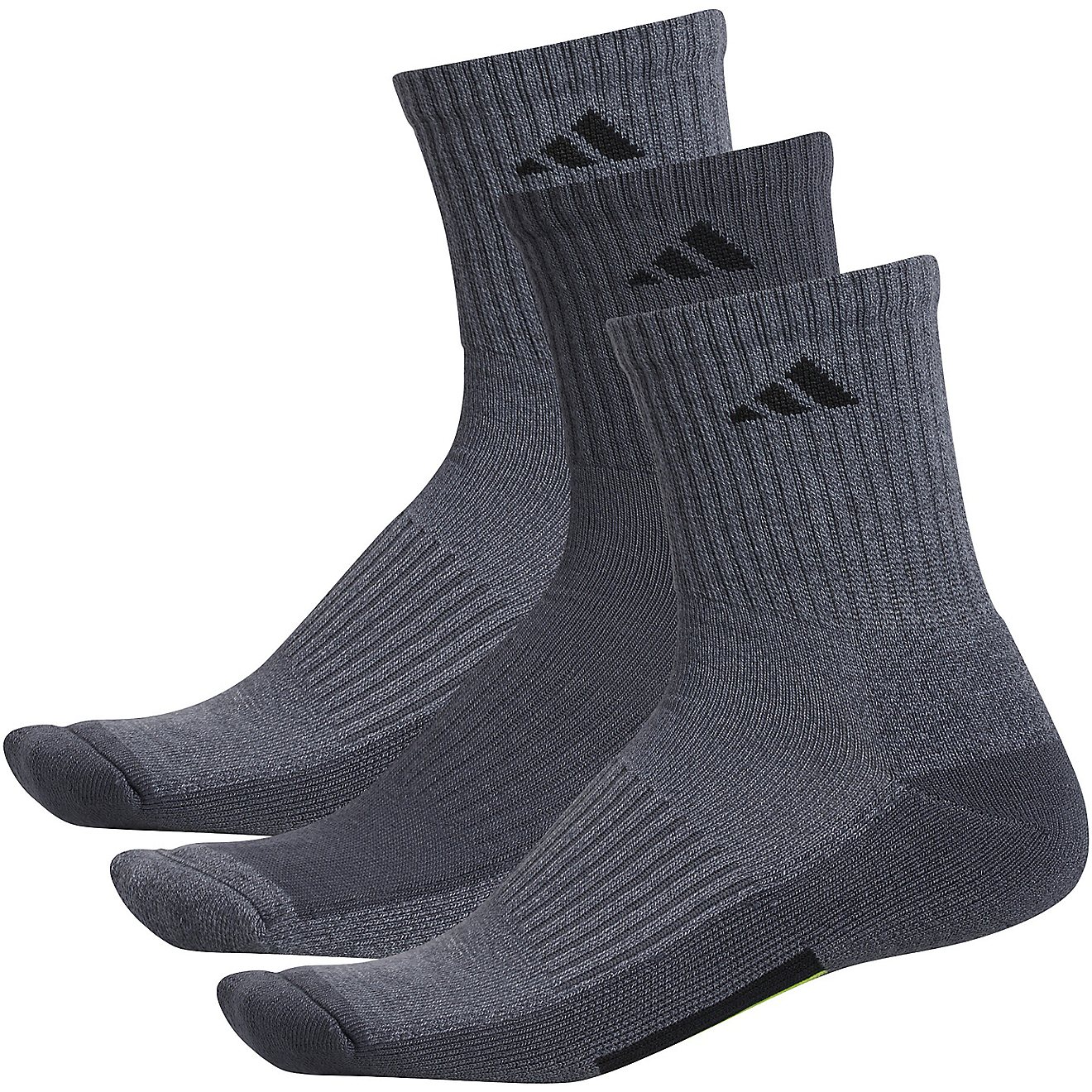 adidas Men’s Cushioned Climalite X Mid-Crew Socks 3 Pack                                                                       - view number 2