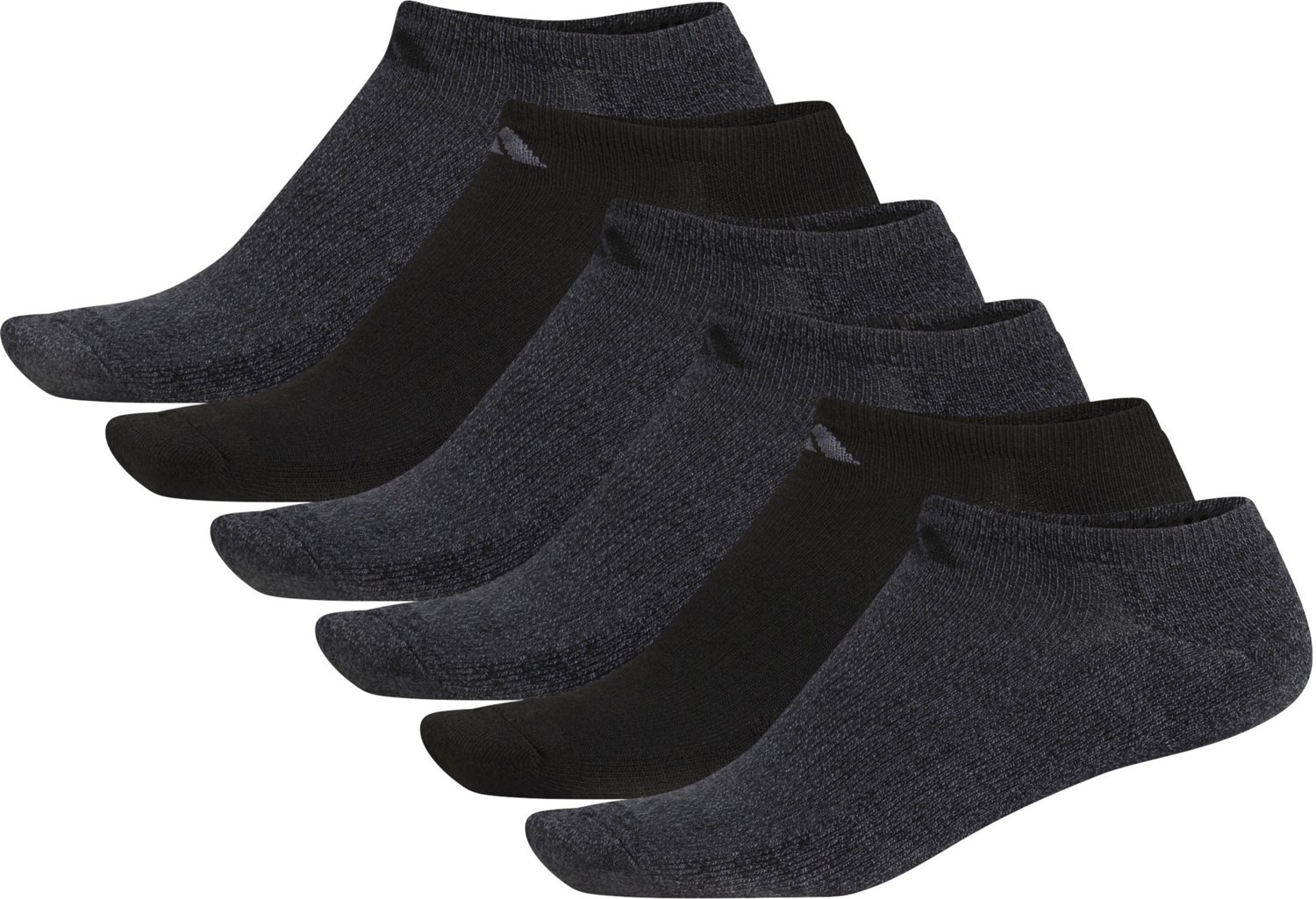 adidas Men's Large Athletic No-Show Socks 6 Pack - view number 3