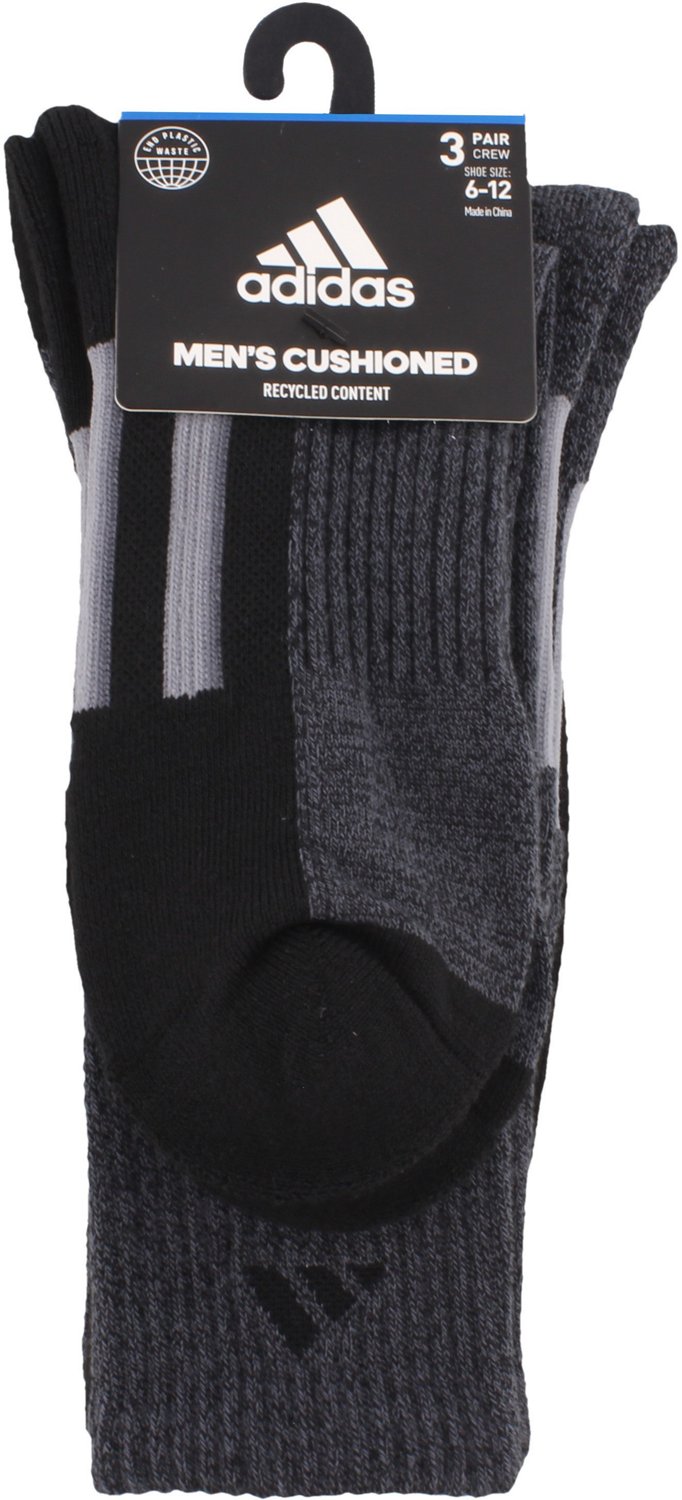 adidas Men’s Cushioned Climalite X Crew Socks 3 Pack                                                                           - view number 7