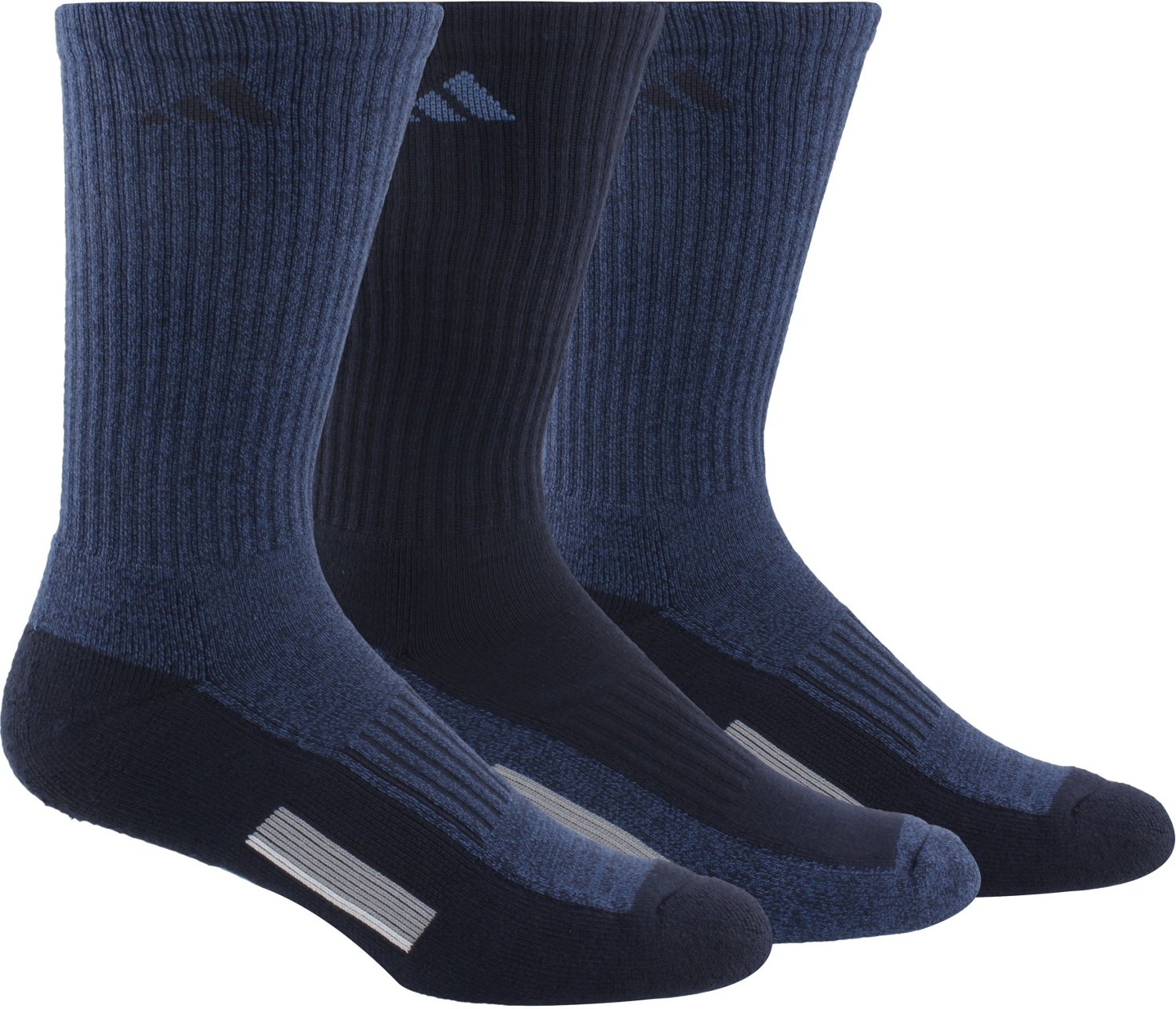 adidas Men’s Cushioned Climalite X Crew Socks 3 Pack Academy