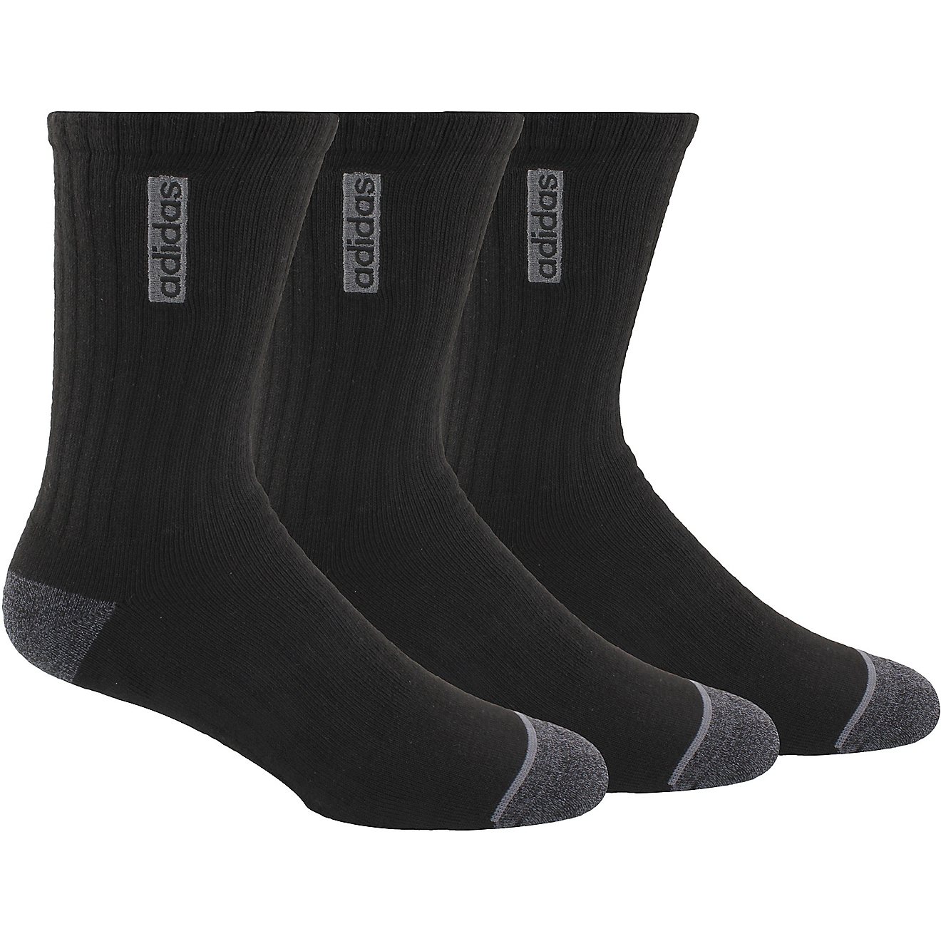 adidas Men’s Classic Cushioned Crew Socks 3 Pack                                                                               - view number 1