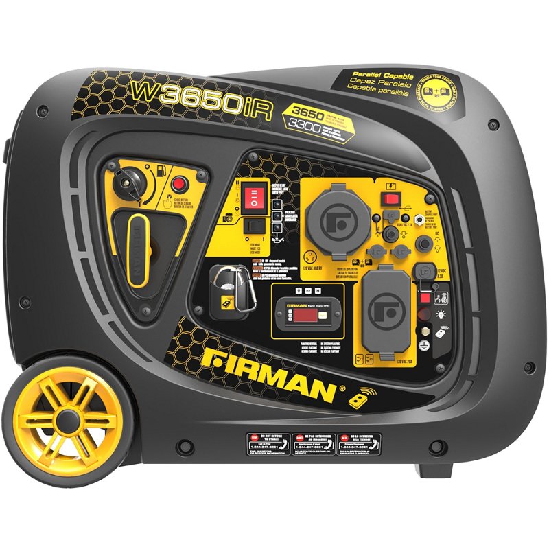 Firman 3650W Remote Start Inverter Generator Black/Yellow - Camping Appliances at Academy Sports