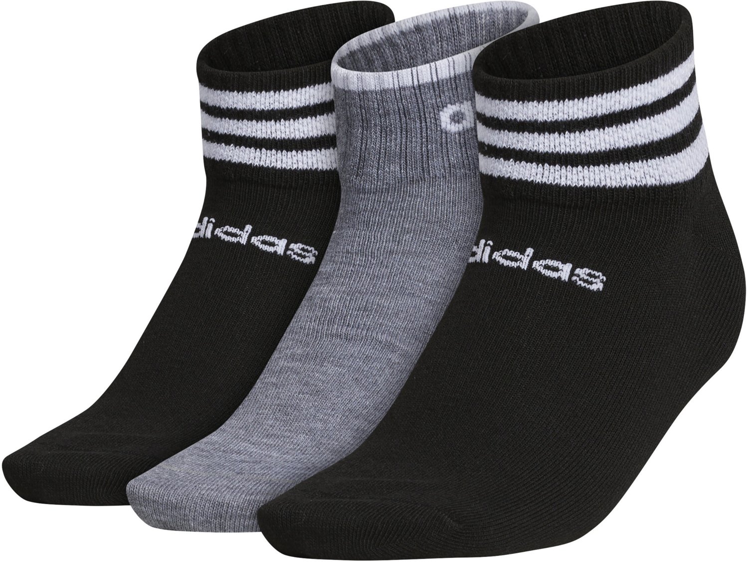 adidas 3-Stripe Shortie Low-Cut Socks 3 Pack - view number 3