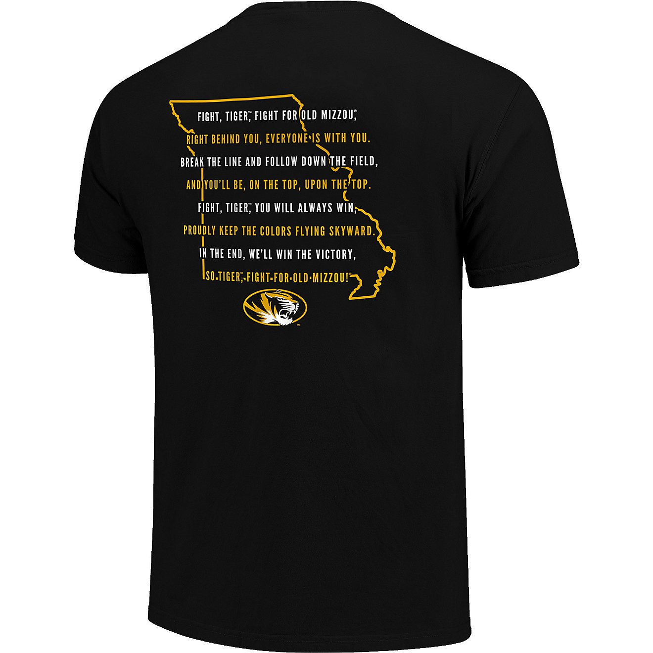 Image One Men's University of Missouri Fight Song State Overlay T-shirt                                                          - view number 1