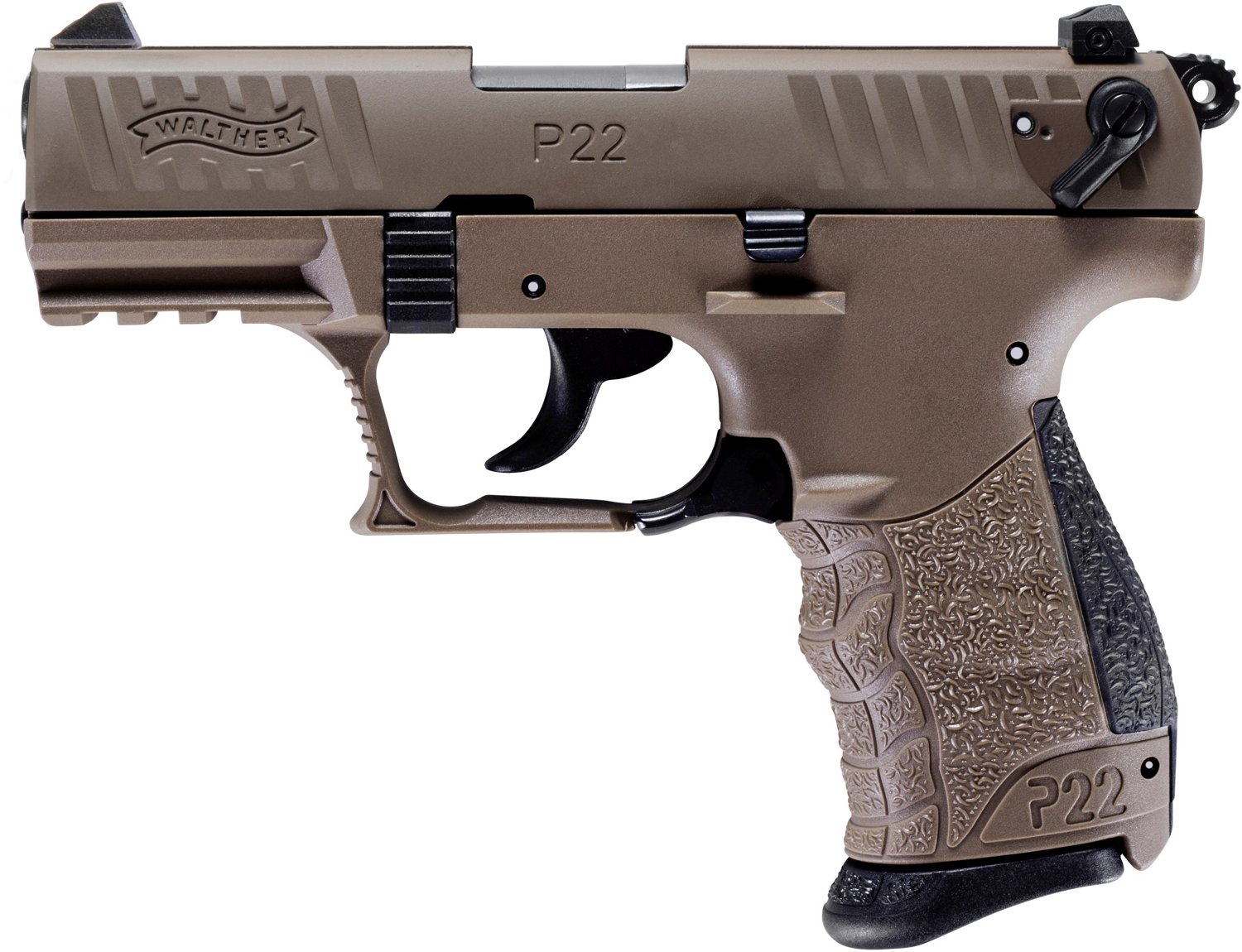 Walther P22q Military Fde 22 Lr Rimfire Pistol Academy