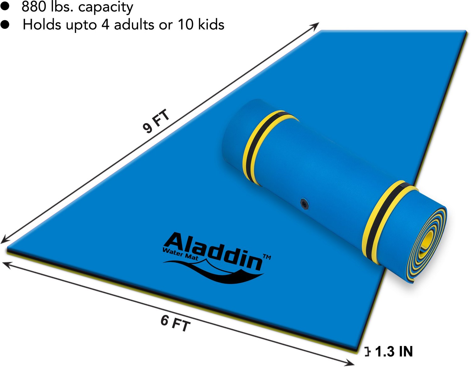 Aladdin 9ft x 6ft Floating Water Mat