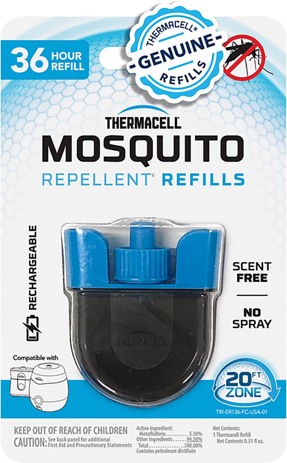 ThermaCELL Radius Zone 36-Hour Rechargeable Mosquito Repellent Refill                                                            - view number 1 selected