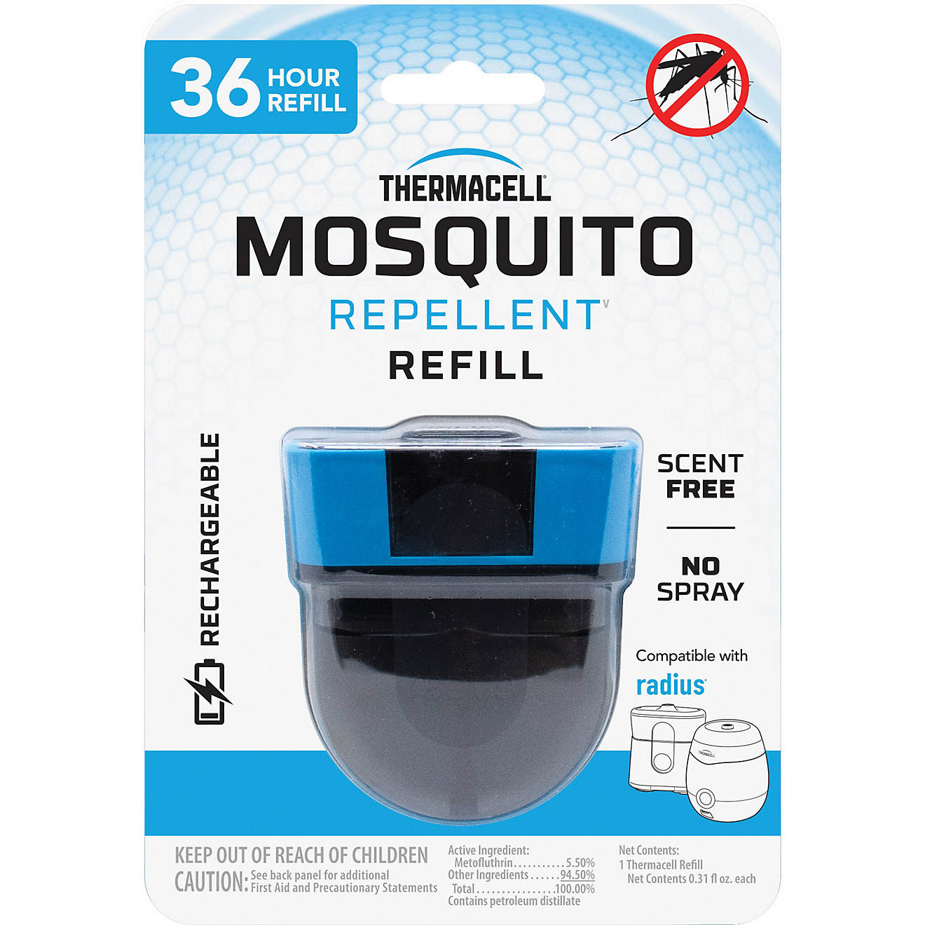 ThermaCELL Radius Zone 36-Hour Rechargeable Mosquito Repellent Refill                                                            - view number 1