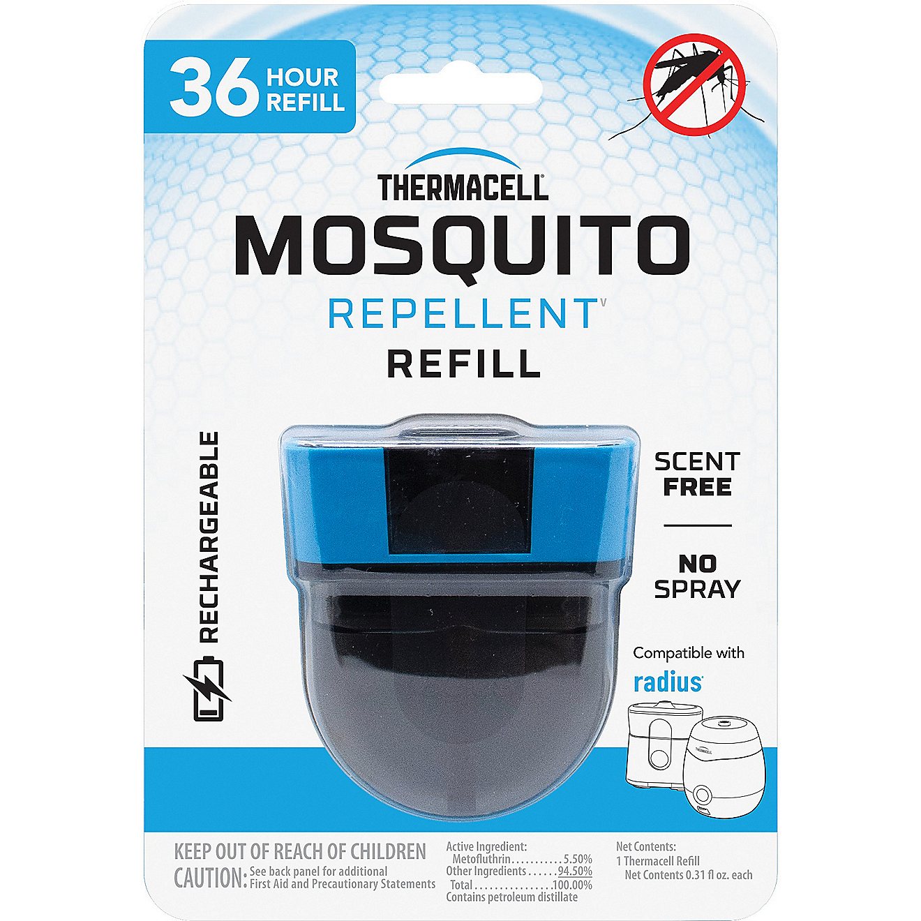 ThermaCELL Radius Zone 36-Hour Rechargeable Mosquito Repellent Refill                                                            - view number 1