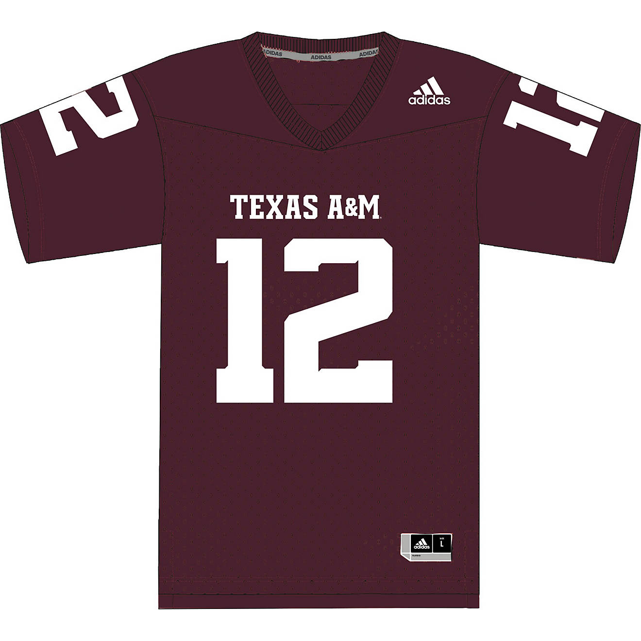 adidas Boys' Texas A&M University Replica Jersey                                                                                 - view number 1