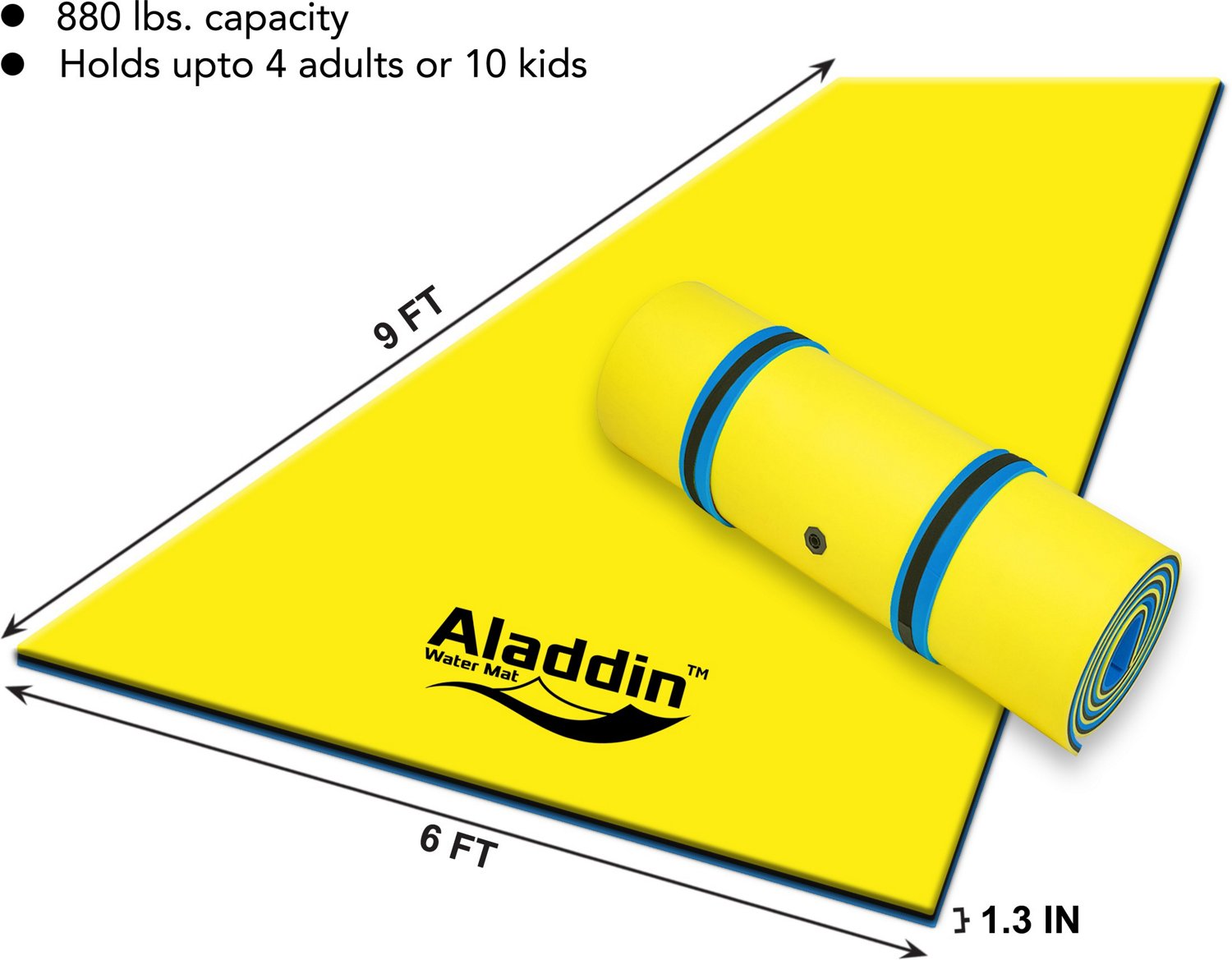 Aladdin 9ft x 6ft Floating Water Mat