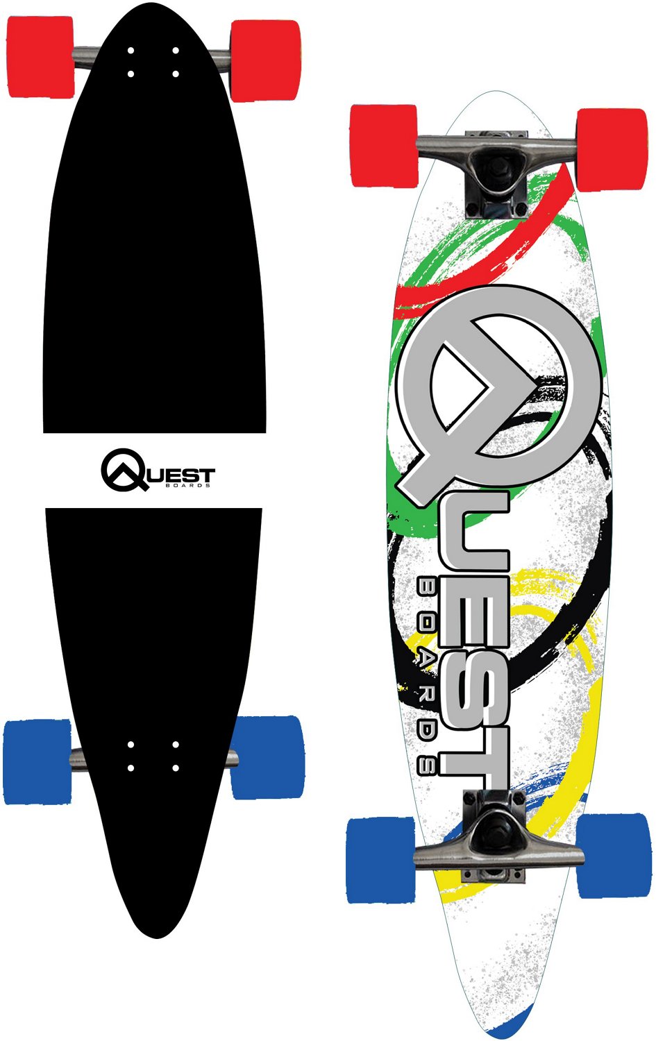 Quest Bold Pintail 40 in Longboard Free Shipping at Academy