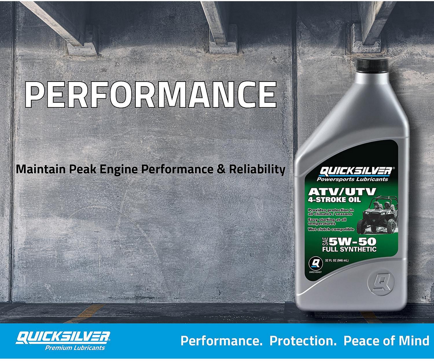 Quicksilver Full Synthetic 4Stroke 1Quart Engine Oil Academy