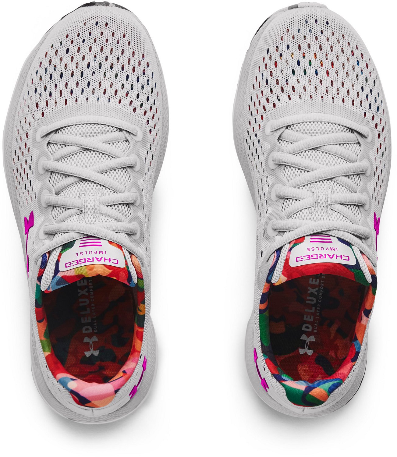 Under Armour Women's UA Charged Impulse Floral Running Shoes                                                                     - view number 4