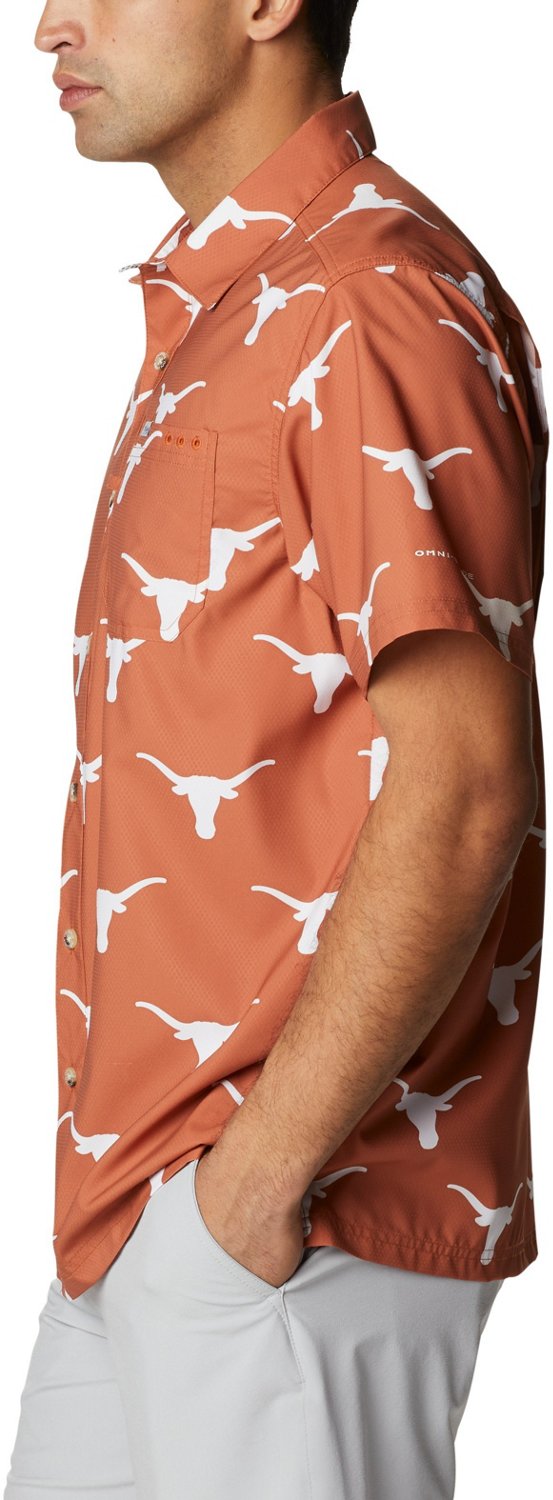 Columbia Sportswear Men's University of Texas CLG Super Slack Tide™ Logo Print Shirt                                           - view number 3