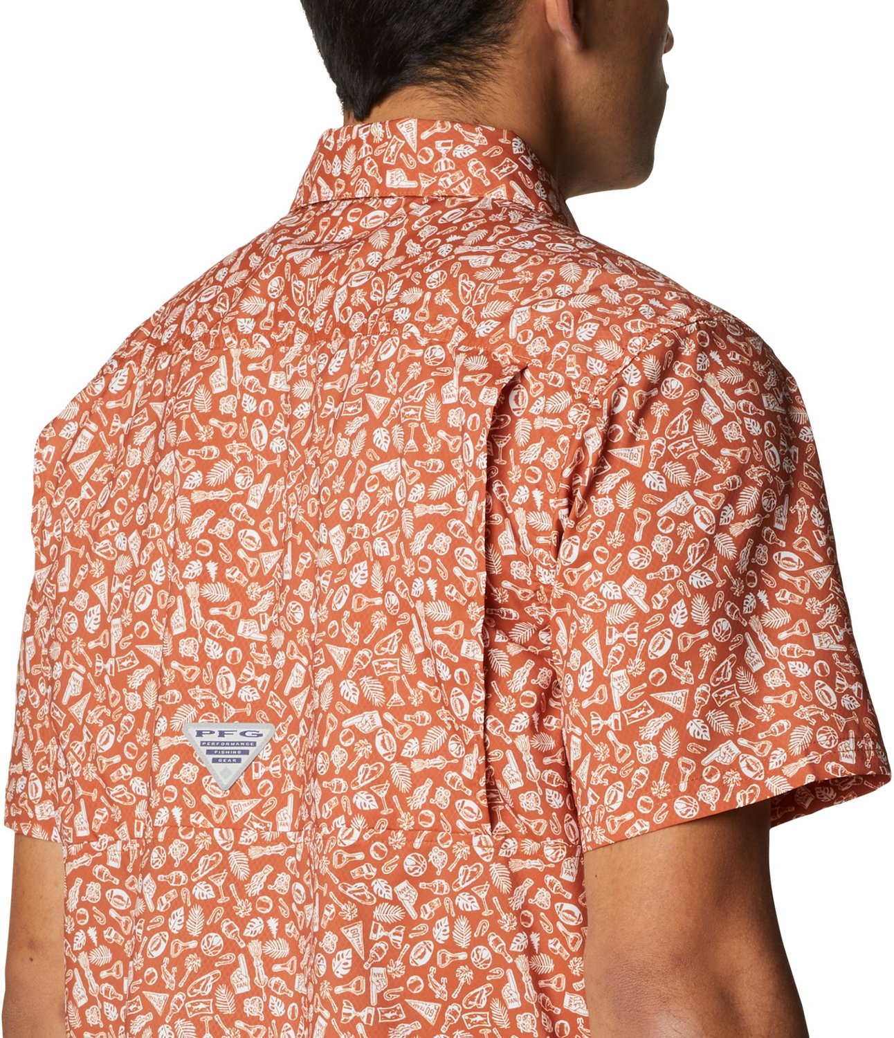 Columbia Sportswear Men's University of Texas Super Slack Tide Button Down Shirt                                                 - view number 5