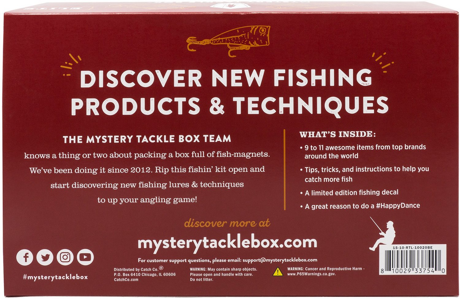 Catch Co Mystery Tackle Box ELITE Bass Fishing Kit  