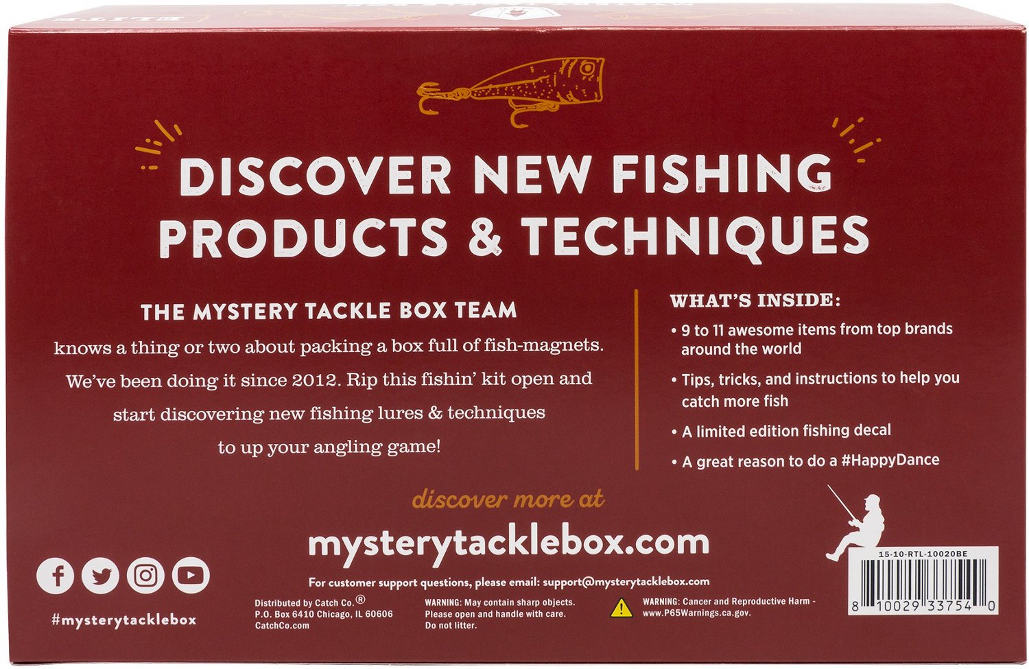 Catch Co Mystery Tackle Box ELITE Bass Fishing Kit: Buy Online at