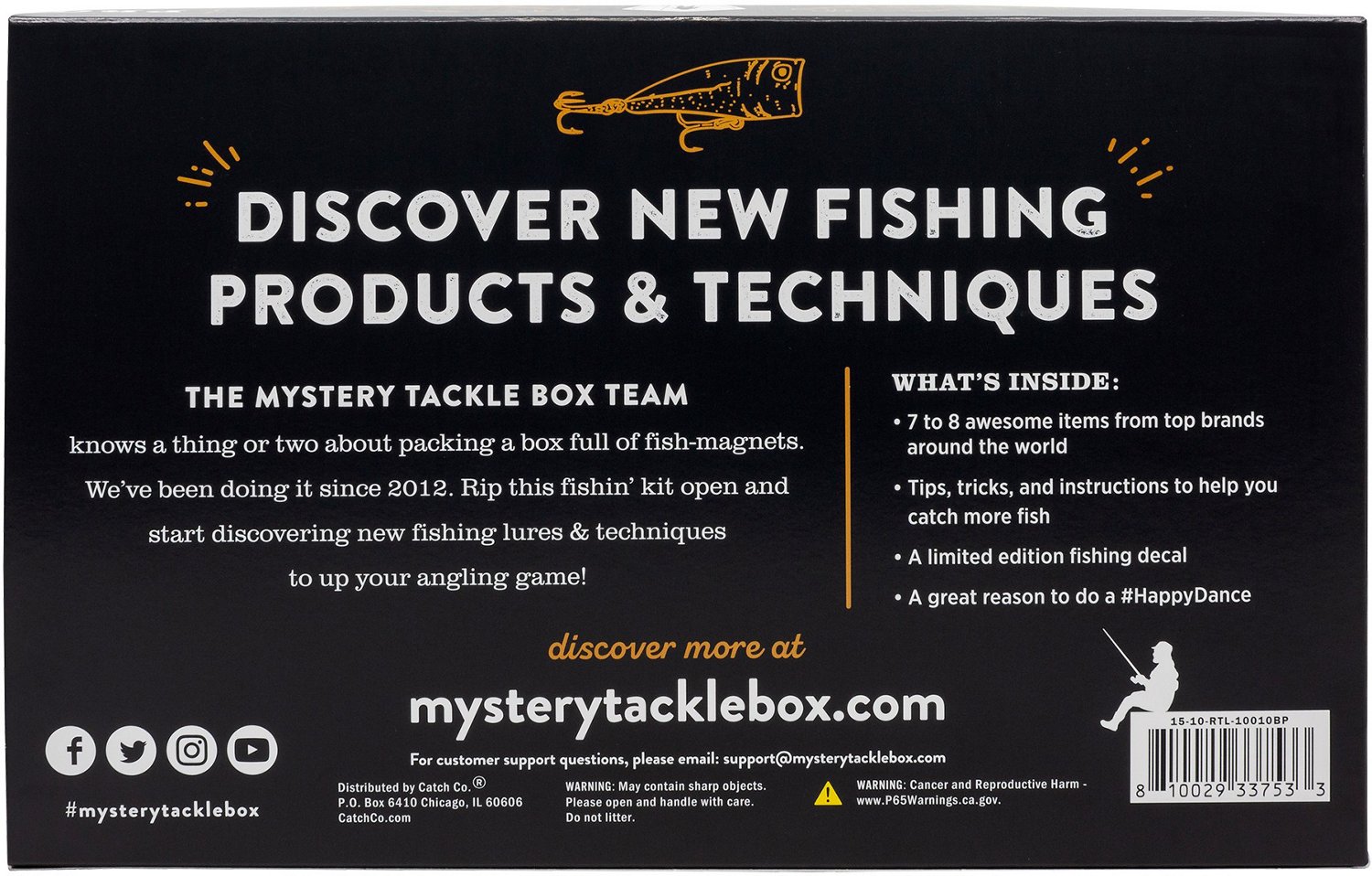 Catch Co Mystery Tackle Box Elite Bass Fishing Kit RED BOX 2 