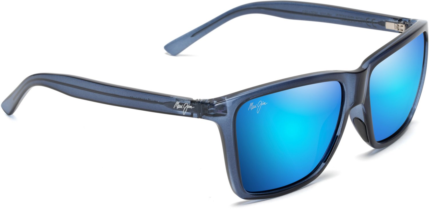 Maui Jim Men's Cruzem Polarized Wayfarer Sunglasses