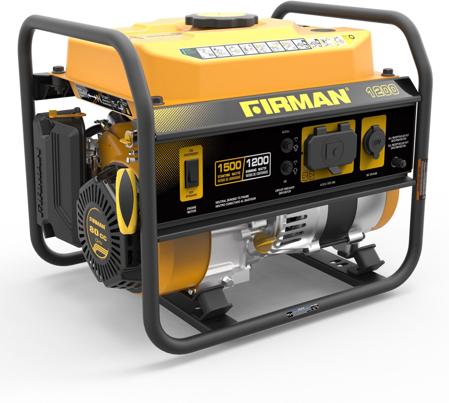 Firman 1500 Watt Recoil Start Performance Generator                                                                              - view number 7