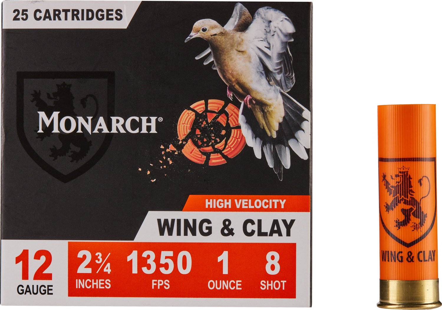 Monarch Wing & Clay 12 Gauge 1 oz Shotshells - 25 Rounds                                                                         - view number 2