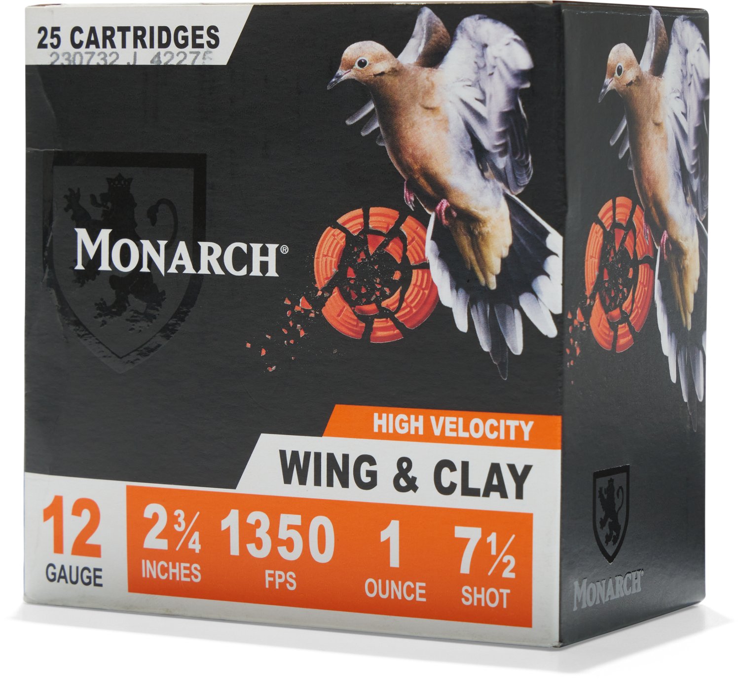 Monarch Wing & Clay 12 Gauge 1 oz Shotshells - 25 Rounds - view number 2