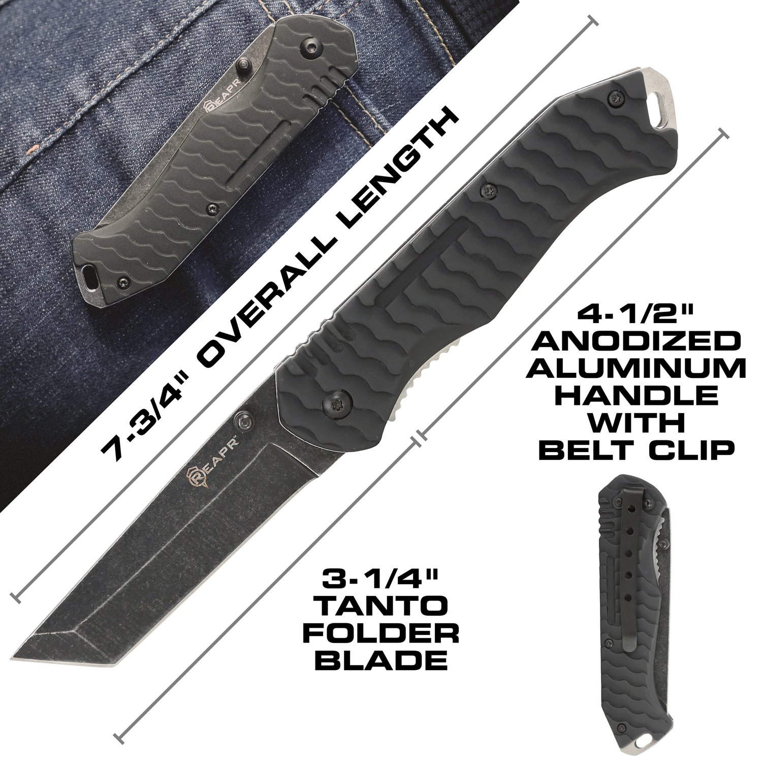 REAPR 2 Piece TAC Tanto Knife Set | Free Shipping at Academy