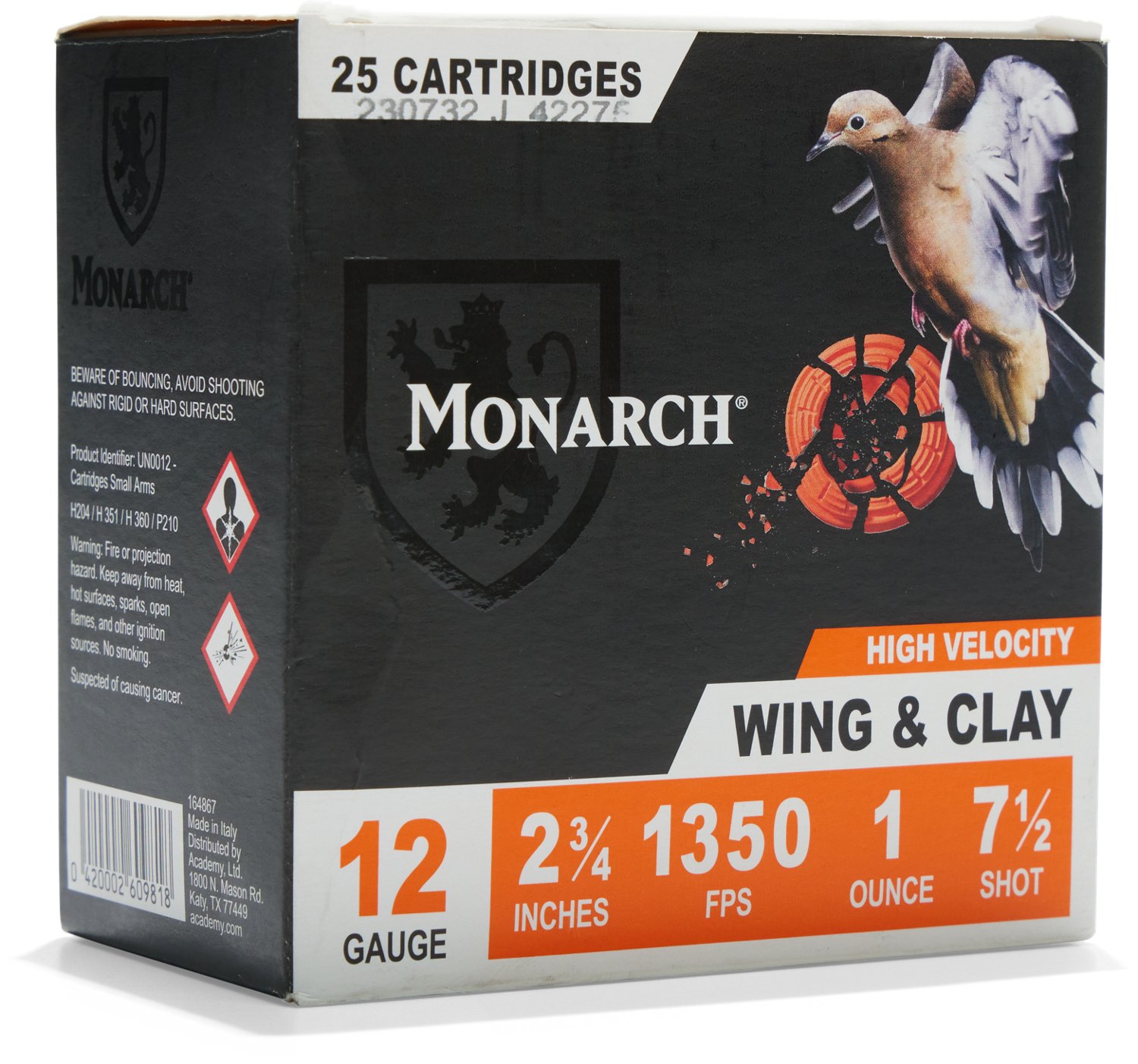 Monarch Wing & Clay 12 Gauge 1 oz Shotshells - 25 Rounds                                                                         - view number 3