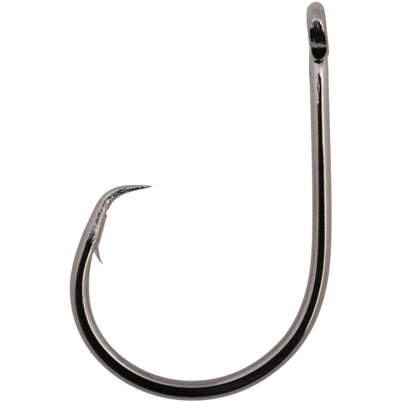 Photos - Fishing Hook / Jig Head Owner SSW InLine Circle Straight Shank Hooks 7-Pack Black/Silver, 8/O - Ho 