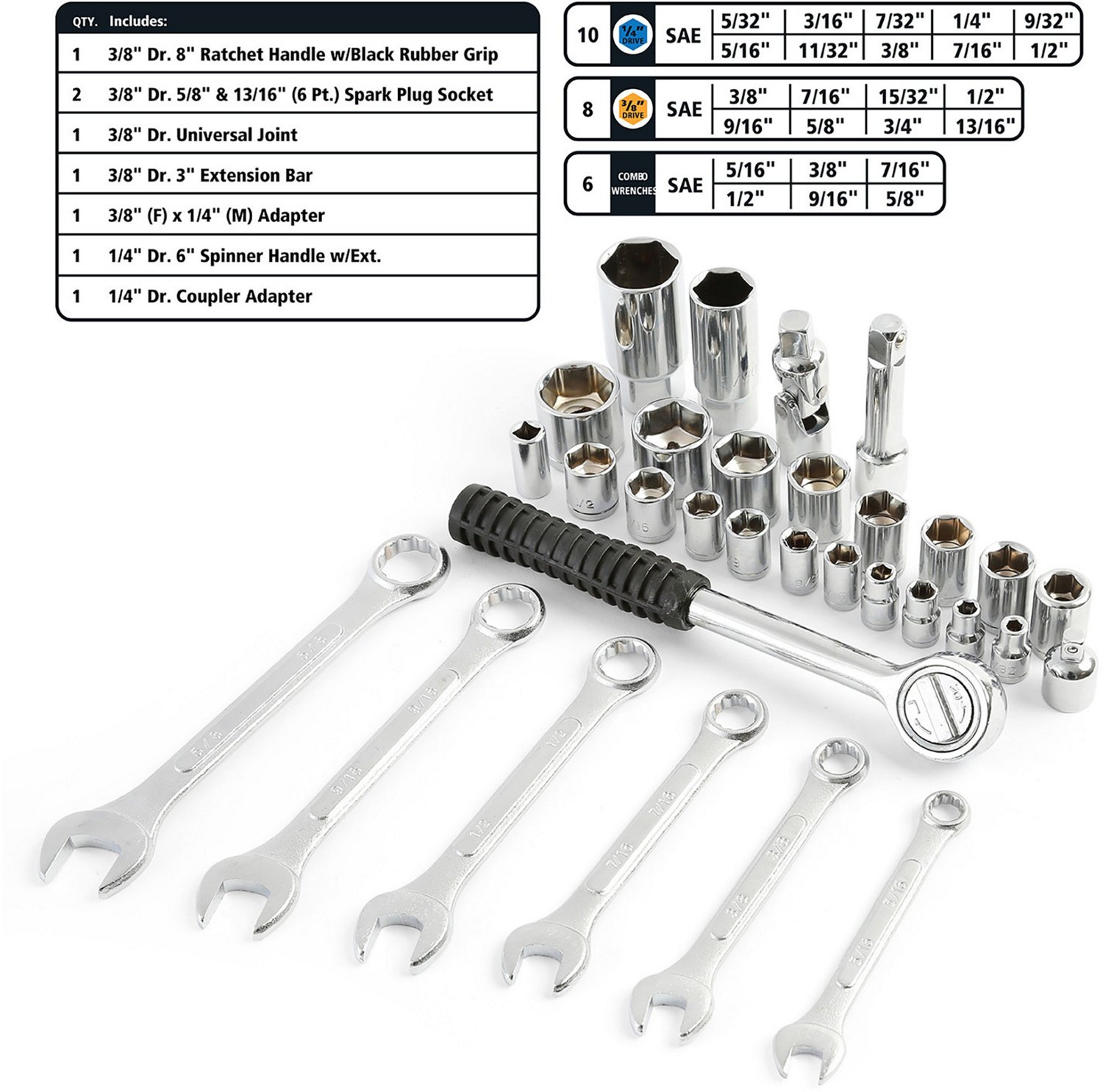 GreatNeck MS125 125-Piece Mariner's Tool Set | Academy