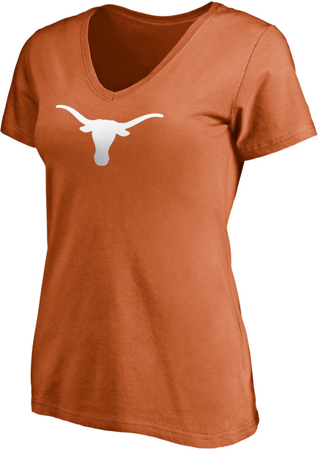 Fanatics Women's University of Texas Primary Logo V-Neck Short Sleeve T-shirt                                                    - view number 2