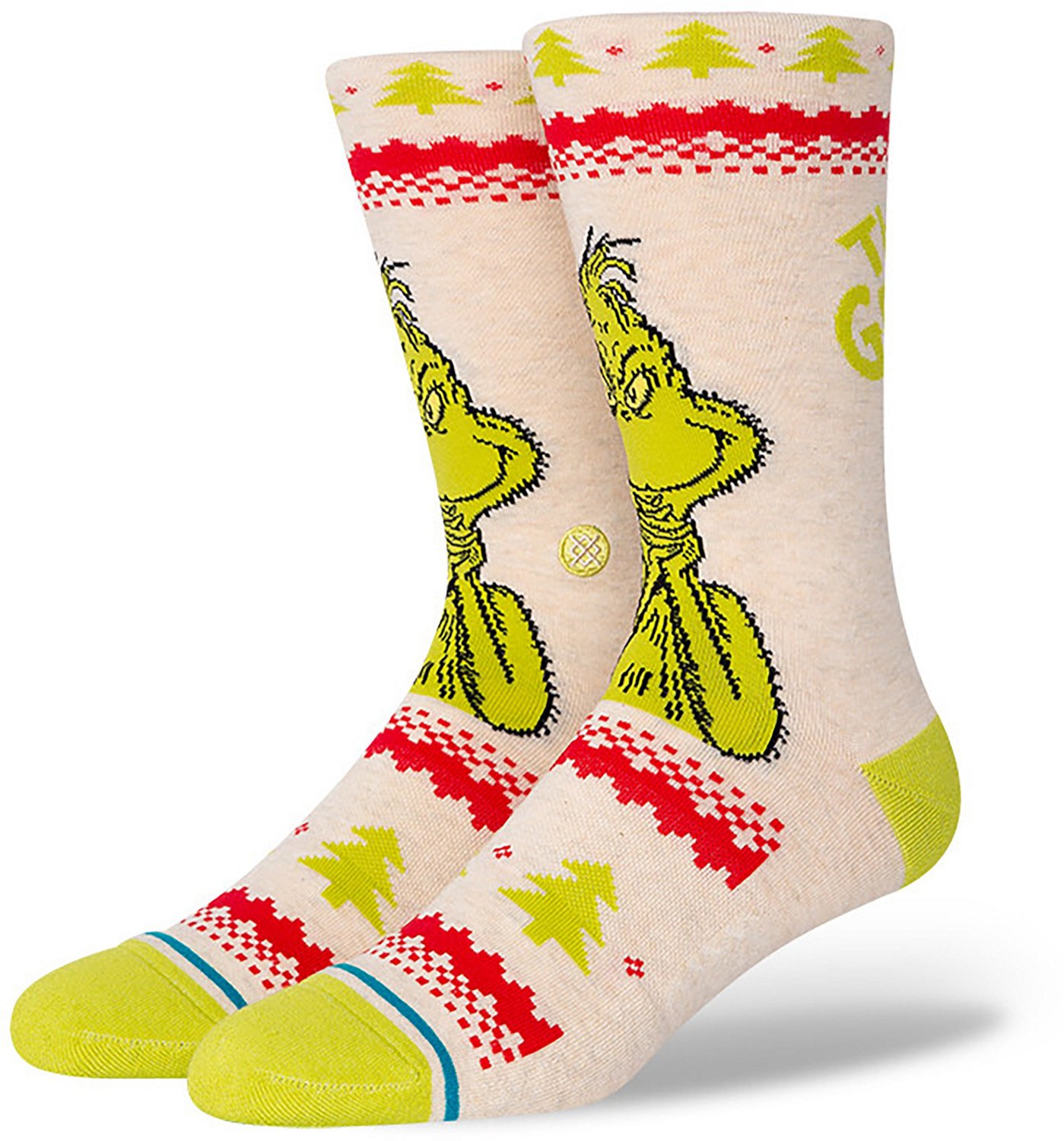 Stance Men's Grinch Sweater Crew Socks 