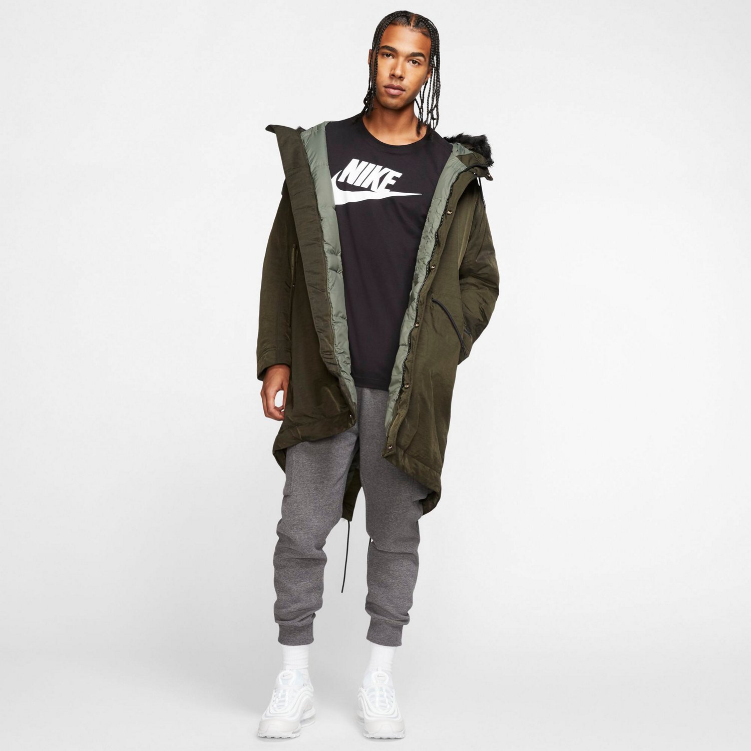 Nike Men's Sportswear Icon Futura Long Sleeve T-shirt - view number 5