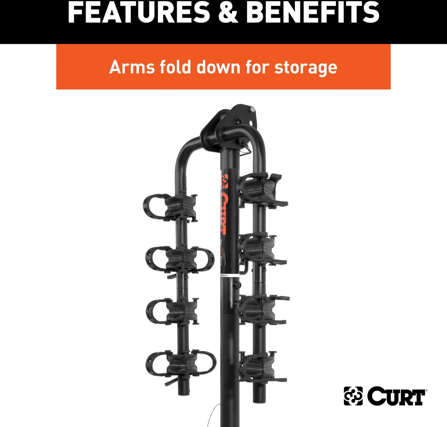 CURT Receiver-Mounted 2 or 4-Bike Rack                                                                                           - view number 10