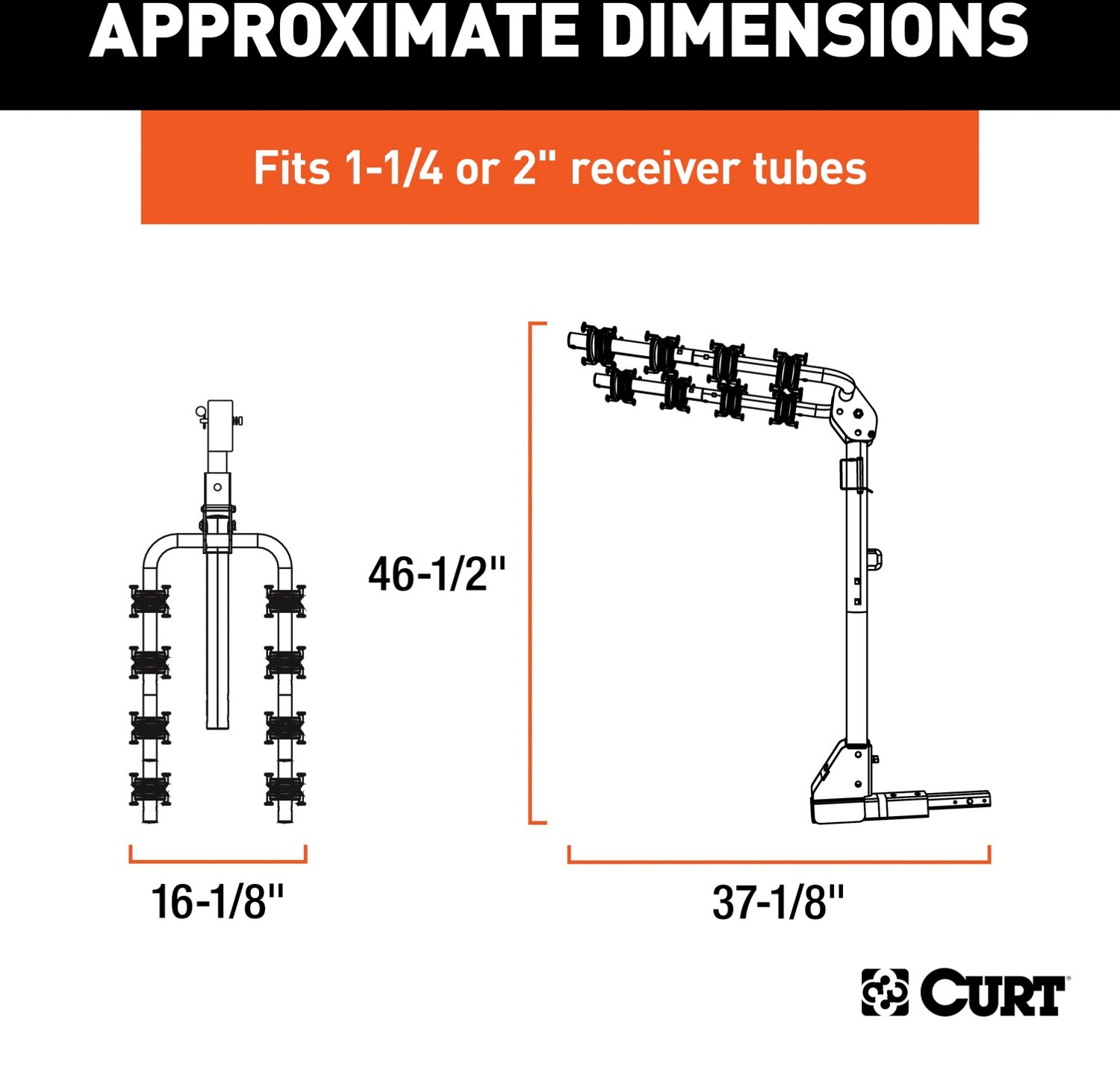 CURT Receiver-Mounted 2 or 4-Bike Rack - view number 3
