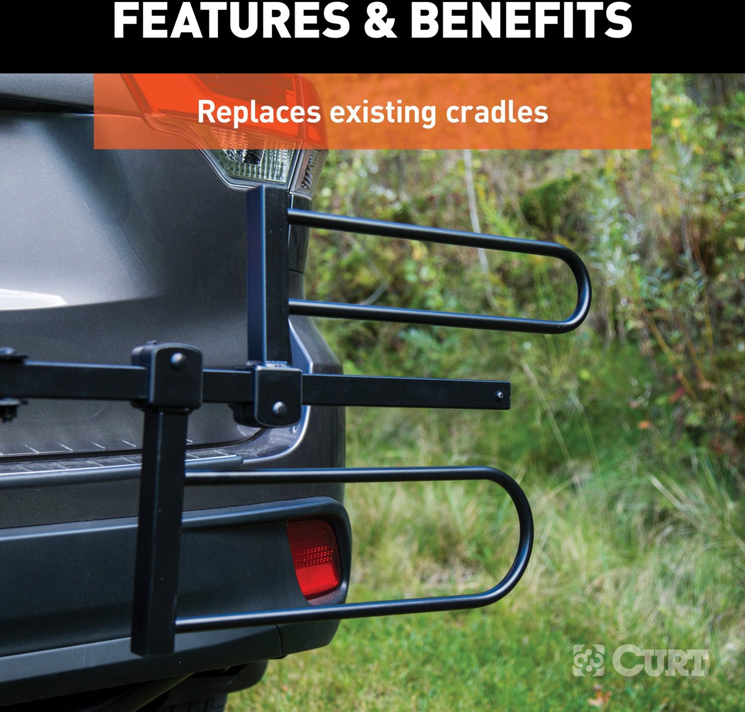 CURT Tray-Style Bike Rack Cradle for Fat Tires - view number 5