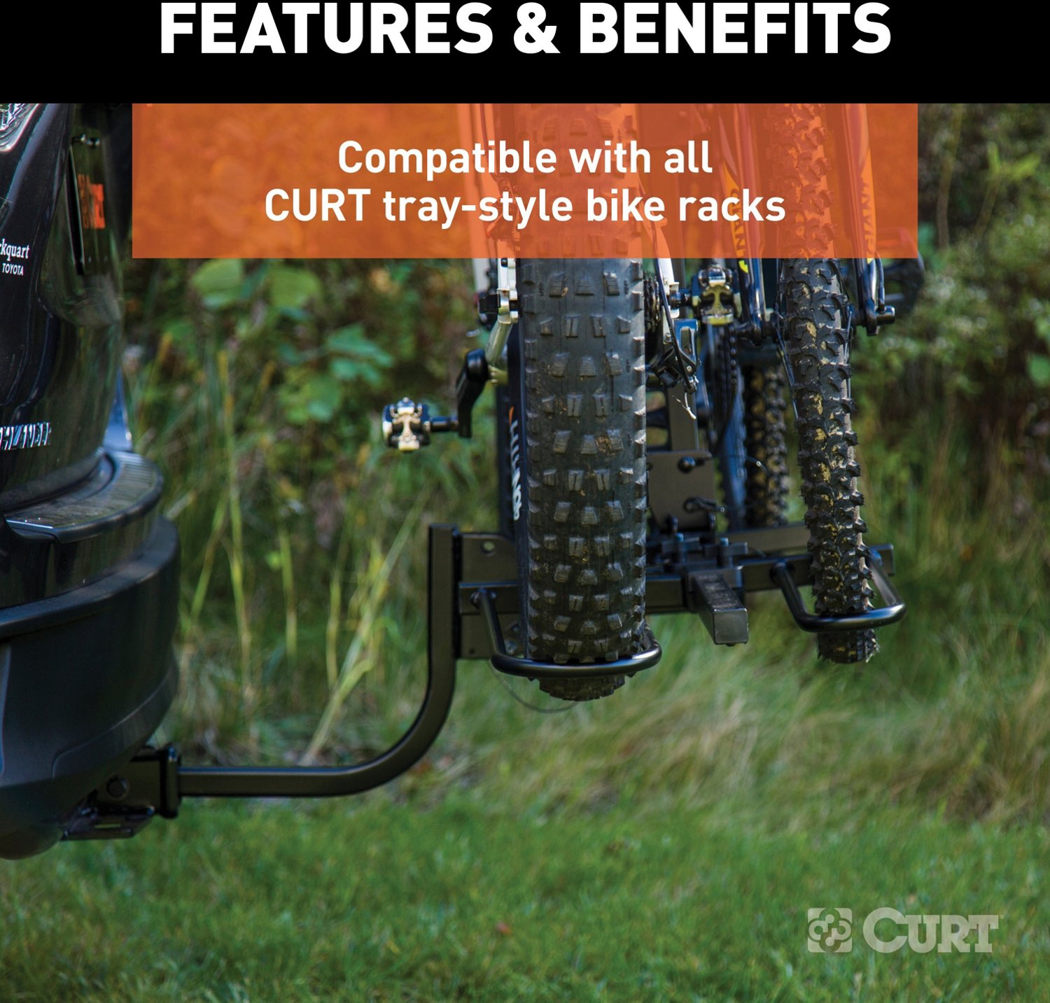 CURT Tray-Style Bike Rack Cradle for Fat Tires - view number 6