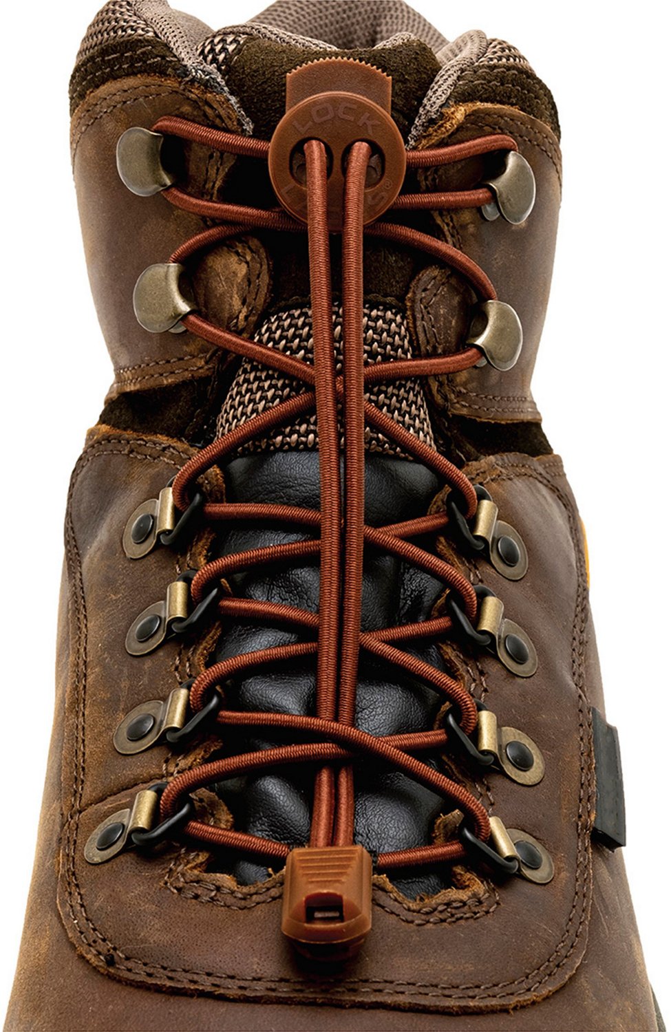 Lock Laces Heavy Duty Boot Elastic NoTie Shoelaces Academy