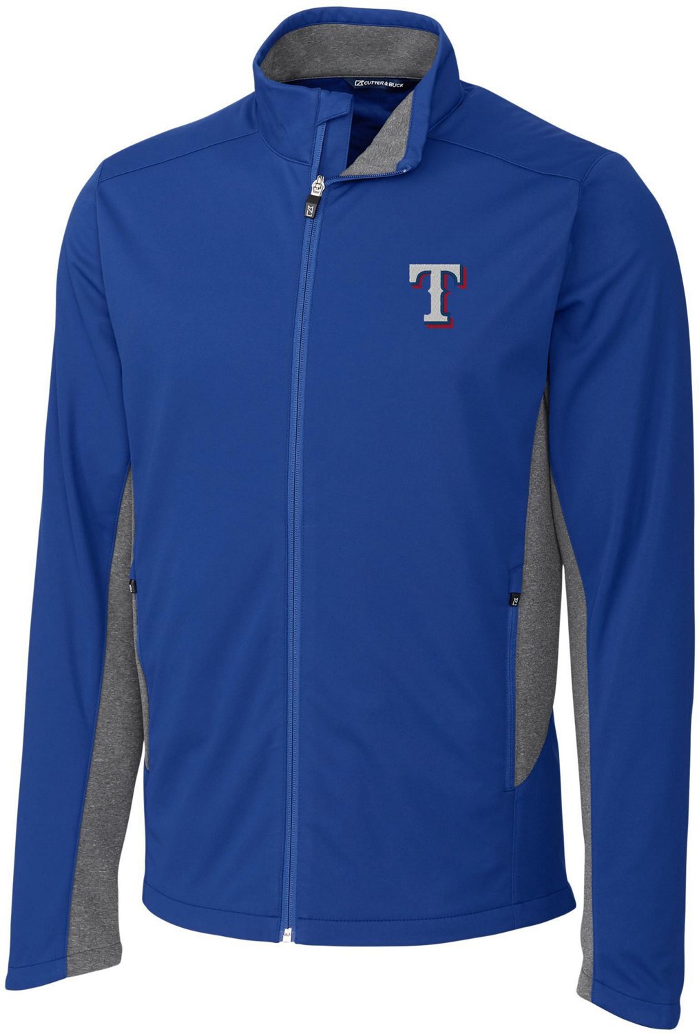 Cutter & Buck Men's Texas Rangers Navigate Big and Tall Softshell Jacket