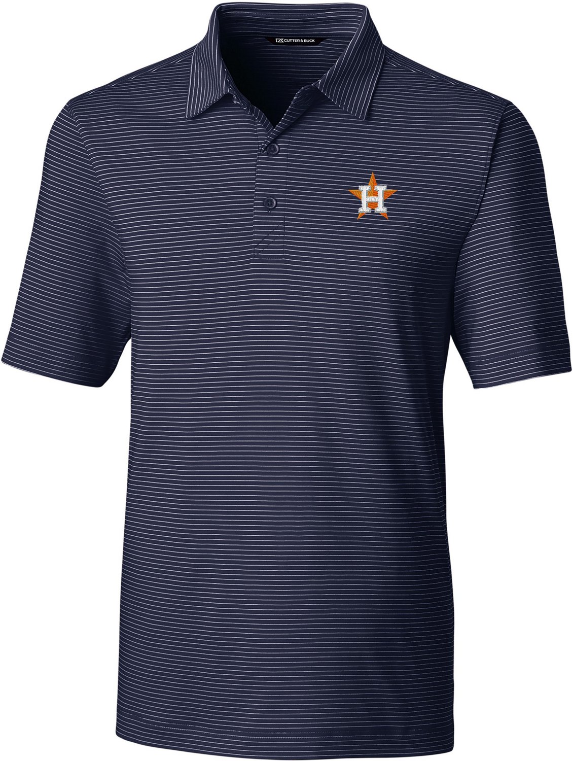 Men's Cutter & Buck Gray Houston Astros Big & Tall Forge Stretch Polo 