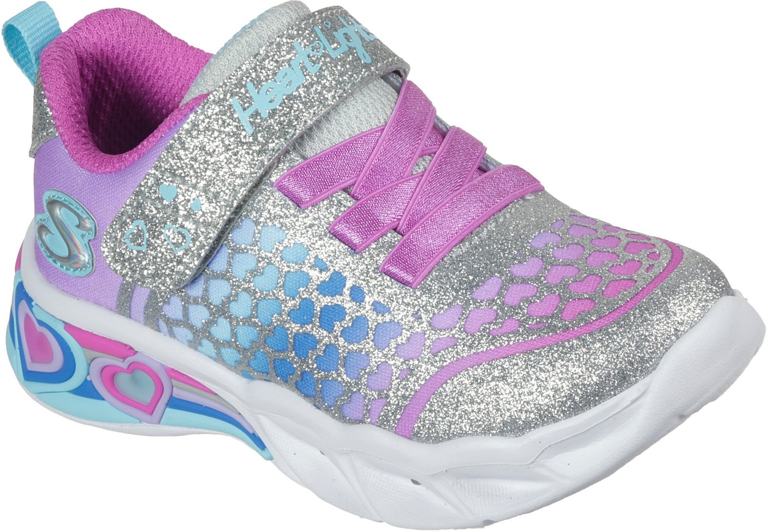 SKECHERS Toddler Girls’ Sweetheart Lights Lovely Colors Shoes | Academy