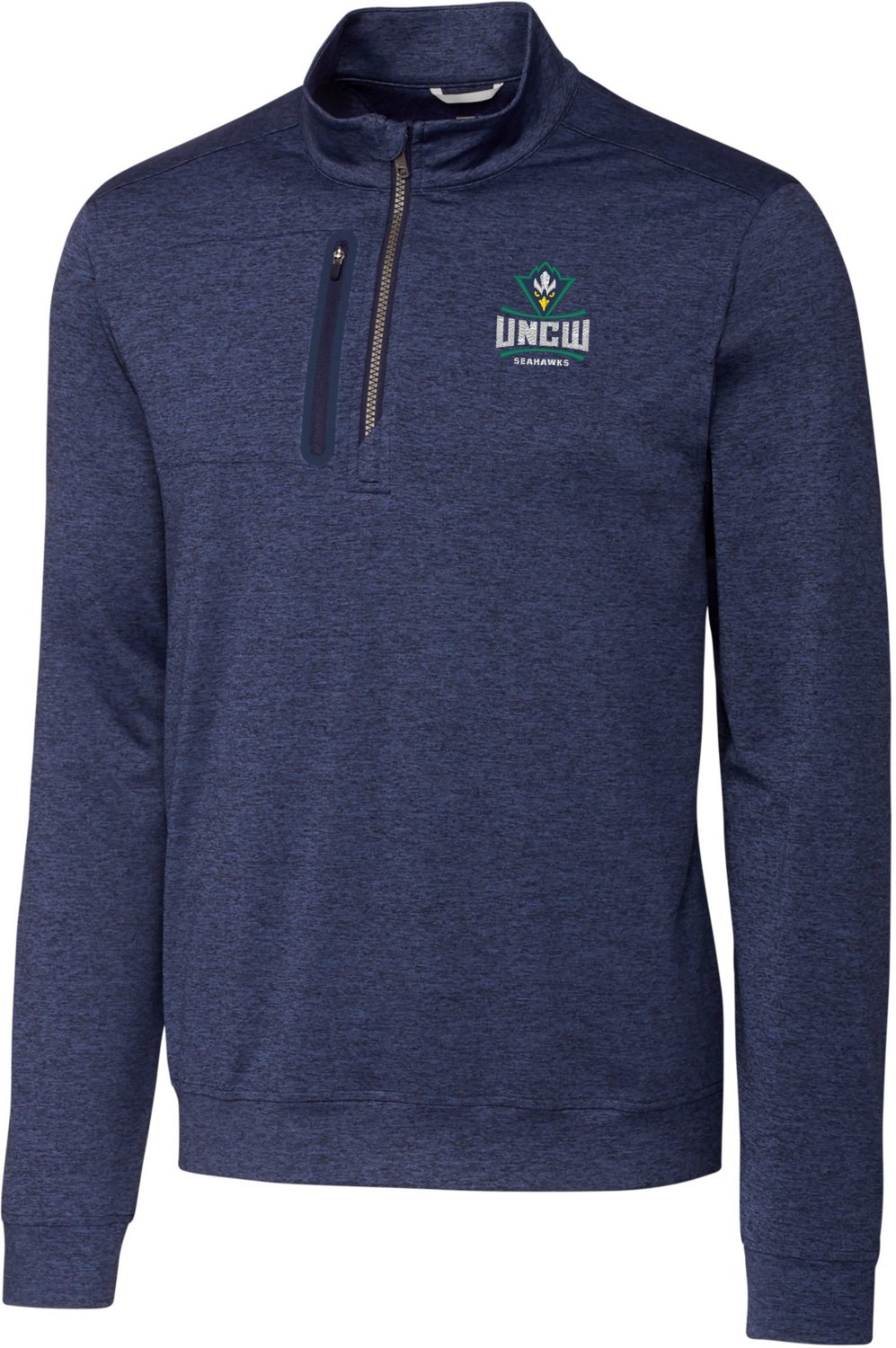 Cutter & Buck Men's University of North Carolina Wilmington Stealth Half Zip  -BIG-