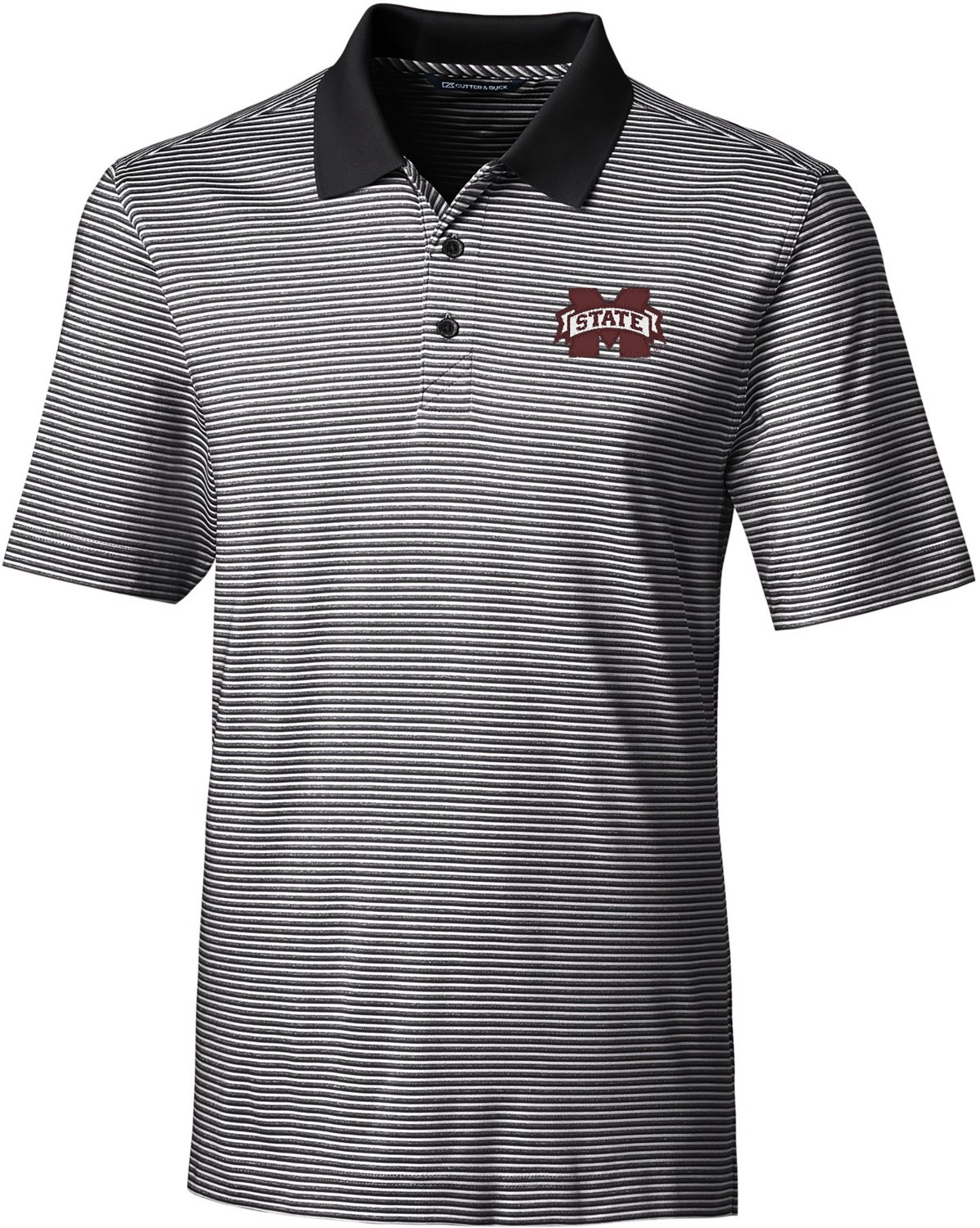 Cutter & Buck Men's Mississippi State University Tonal Stripe